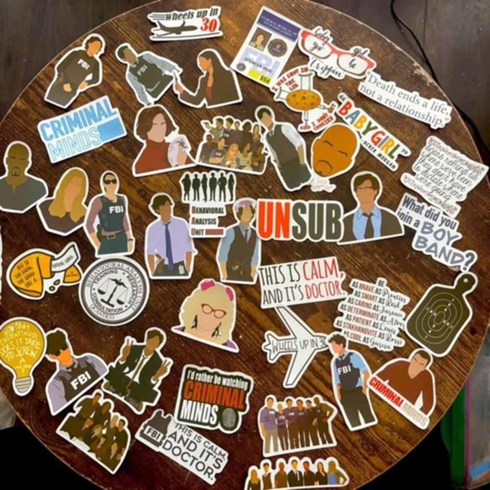 Criminal Minds 30 Piece Sticker Pack, NWT